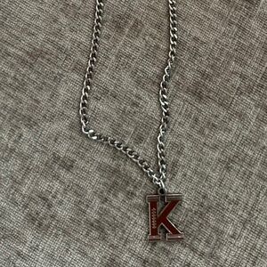 Football K necklace
